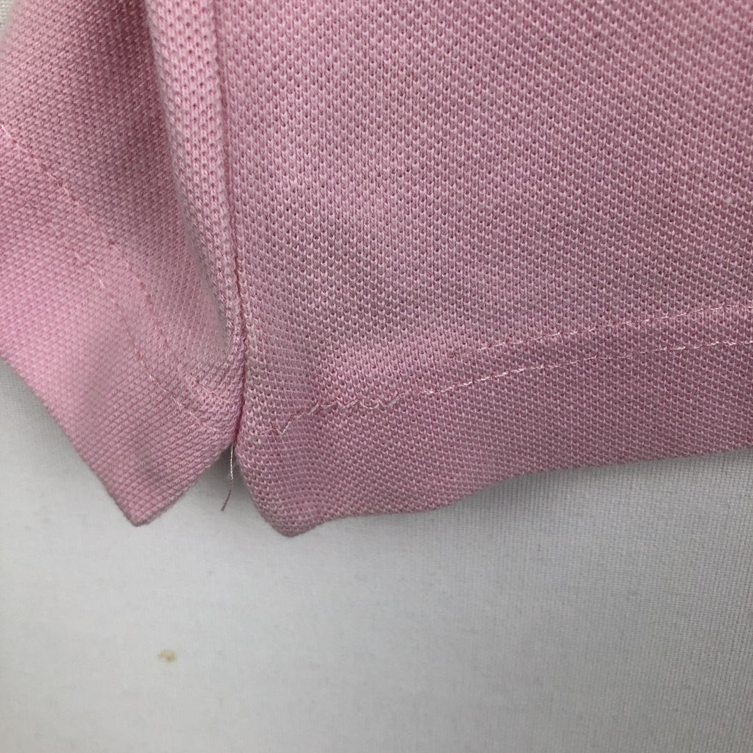 Lacoste short-sleeved polo shirt, made in England, men's size L (approx.) cotton pink type Vintage Second Hand