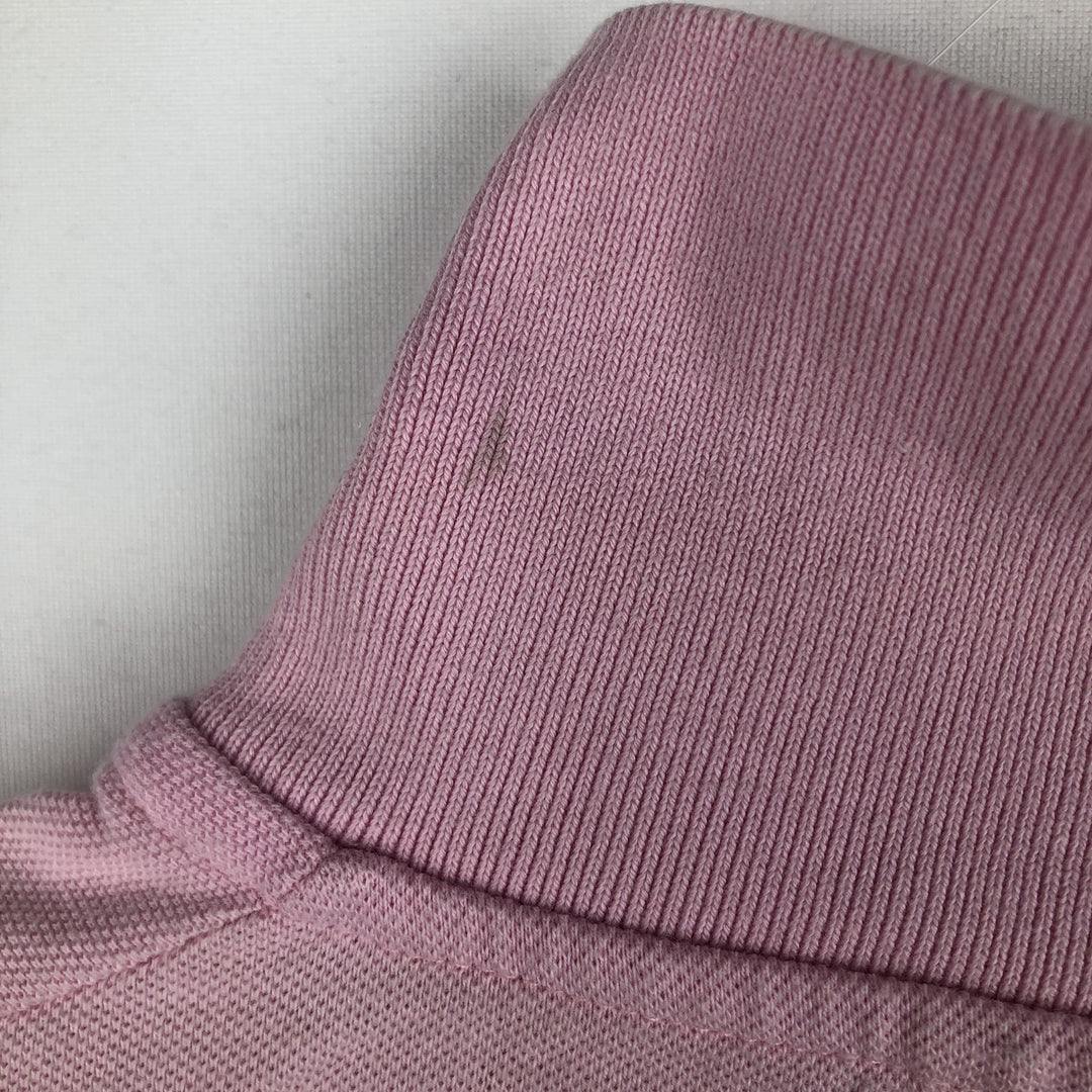 Lacoste short-sleeved polo shirt, made in England, men's size L (approx.) cotton pink type Vintage Second Hand