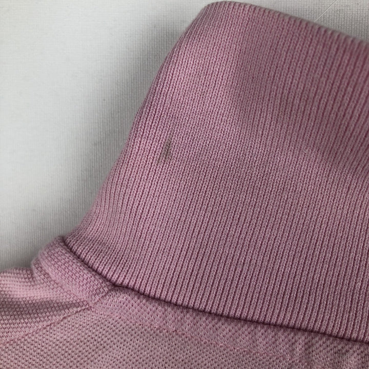 Lacoste short-sleeved polo shirt, made in England, men's size L (approx.) cotton pink type Vintage Second Hand