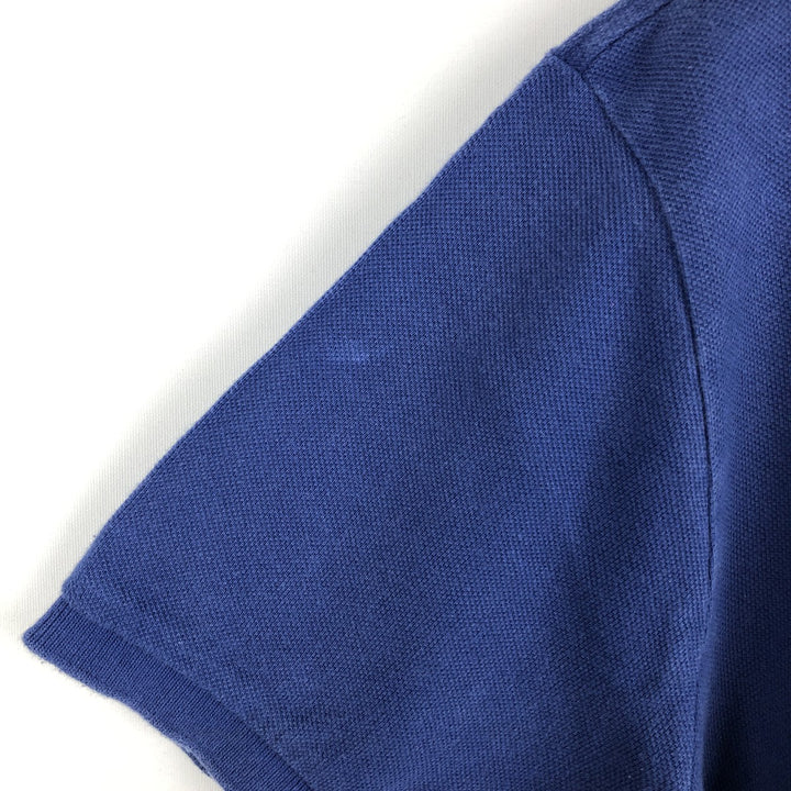 Ralph Lauren POLO by Ralph Lauren CUSTOM FIT short sleeve polo shirt, men's M size cotton navy blue type Vintage Second Hand