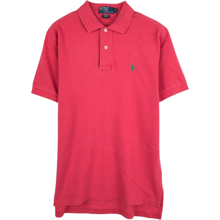 Ralph Lauren POLO by Ralph Lauren short sleeve polo shirt, size S for men cotton red type Vintage Second Hand
