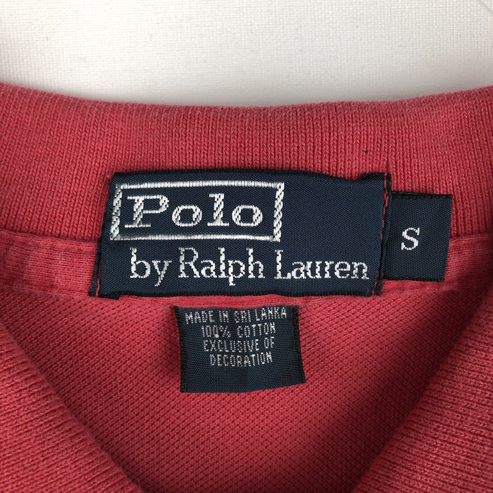 Ralph Lauren POLO by Ralph Lauren short sleeve polo shirt, size S for men cotton red type Vintage Second Hand