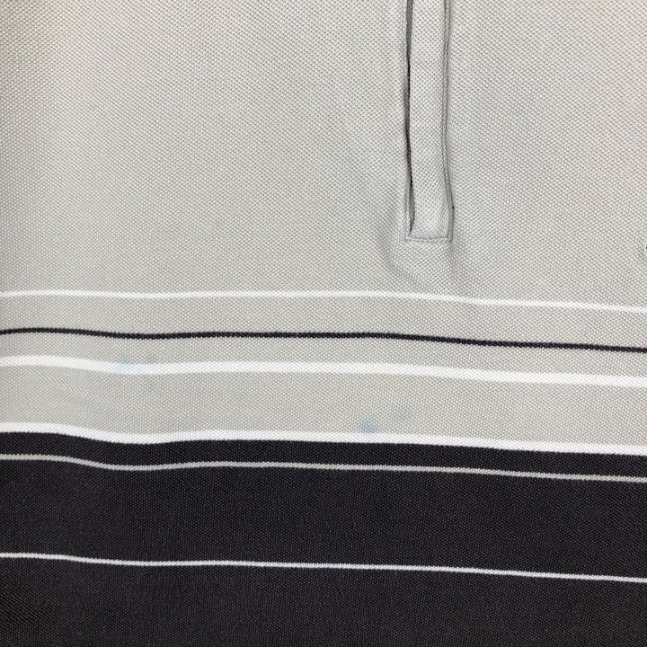 90'S Adidas Half-Zip Short-Sleeve Polo Shirt, Men's Size L (Equivalent), Vintage cotton Beige type Vintage Second Hand