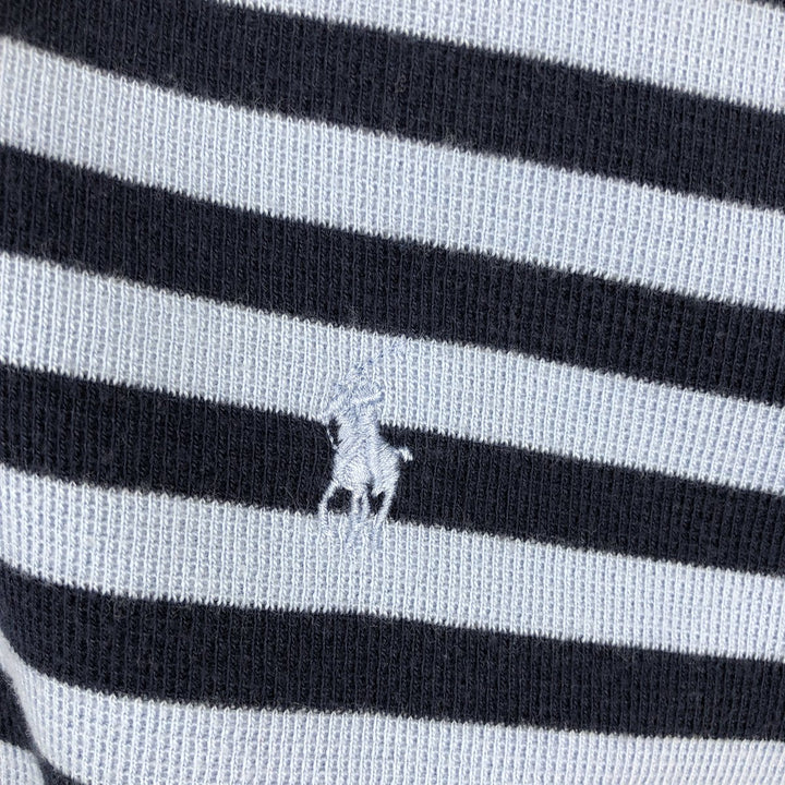 Ralph Lauren POLO by Ralph Lauren short sleeve striped polo shirt, men's size M cotton navy blue type Vintage Second Hand