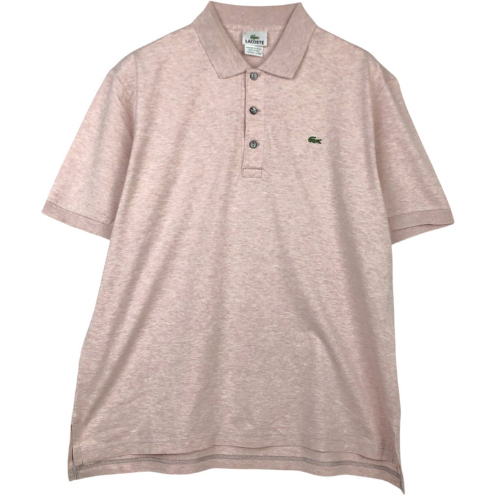 Lacoste LACOSTE French design short sleeve polo shirt size 5 men's M size cotton pink type Vintage Second Hand