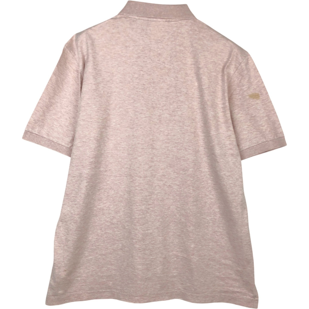 Lacoste LACOSTE French design short sleeve polo shirt size 5 men's M size cotton pink type Vintage Second Hand