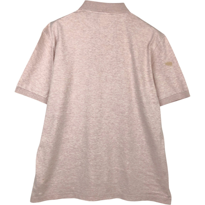 Lacoste LACOSTE French design short sleeve polo shirt size 5 men's M size cotton pink type Vintage Second Hand