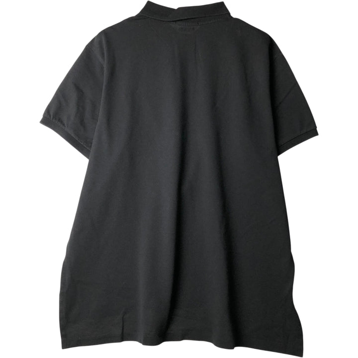 Ralph Lauren POLO by Ralph Lauren CUSTOM FIT short sleeve polo shirt, men's XXL equivalent Pima Cotton black type Vintage Second Hand