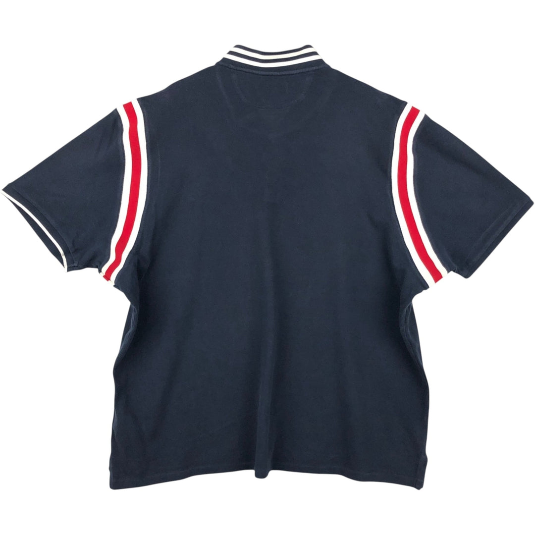 Ralph Lauren POLO RALPH LAUREN CUSTOM SLIM FIT short-sleeved polo shirt, men's size XXL cotton navy blue type Vintage Second Hand