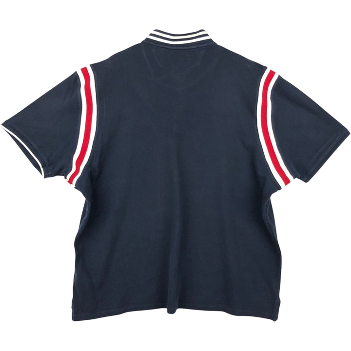 Ralph Lauren POLO RALPH LAUREN CUSTOM SLIM FIT short-sleeved polo shirt, men's size XXL cotton navy blue type Vintage Second Hand