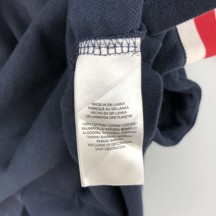 Ralph Lauren POLO RALPH LAUREN CUSTOM SLIM FIT short-sleeved polo shirt, men's size XXL cotton navy blue type Vintage Second Hand