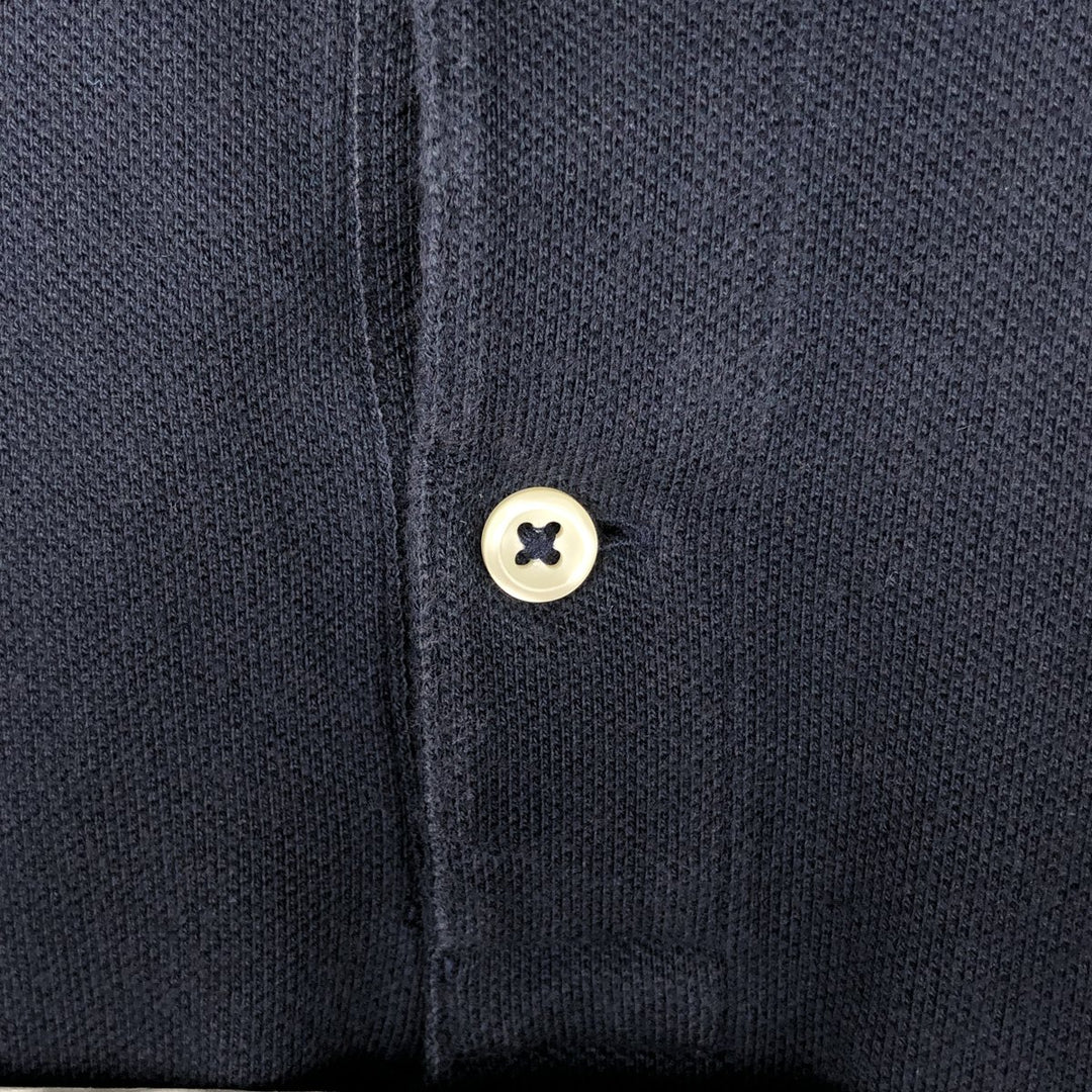 Ralph Lauren POLO RALPH LAUREN CUSTOM SLIM FIT short-sleeved polo shirt, men's size XXL cotton navy blue type Vintage Second Hand