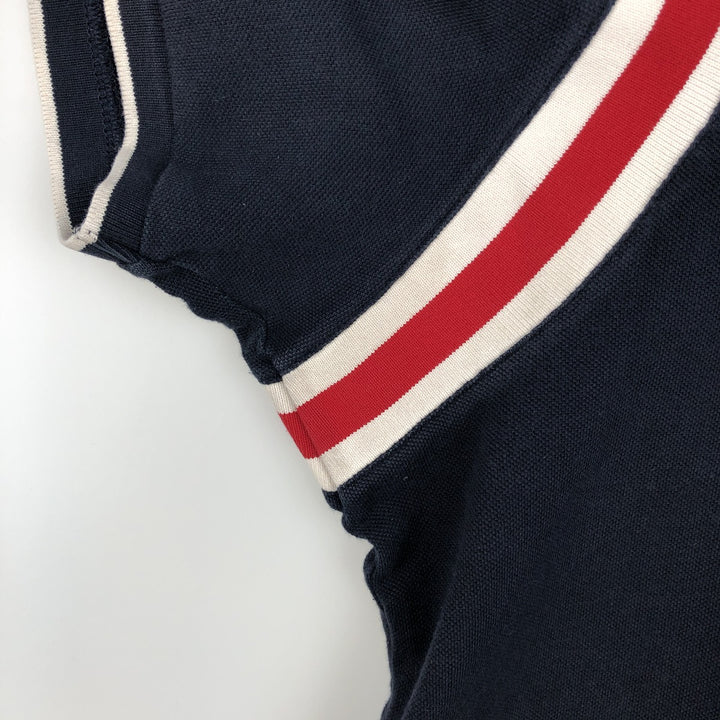 Ralph Lauren POLO RALPH LAUREN CUSTOM SLIM FIT short-sleeved polo shirt, men's size XXL cotton navy blue type Vintage Second Hand