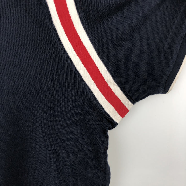 Ralph Lauren POLO RALPH LAUREN CUSTOM SLIM FIT short-sleeved polo shirt, men's size XXL cotton navy blue type Vintage Second Hand