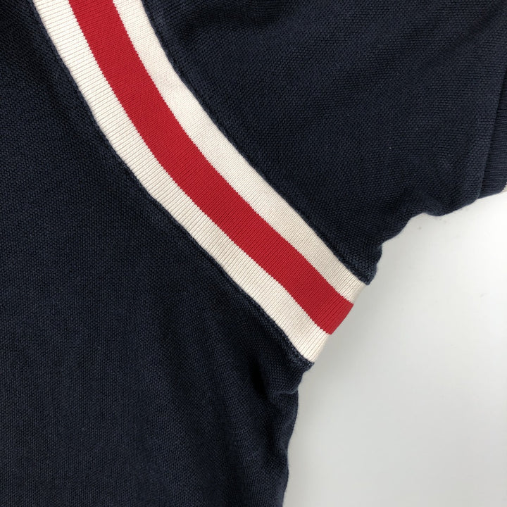 Ralph Lauren POLO RALPH LAUREN CUSTOM SLIM FIT short-sleeved polo shirt, men's size XXL cotton navy blue type Vintage Second Hand