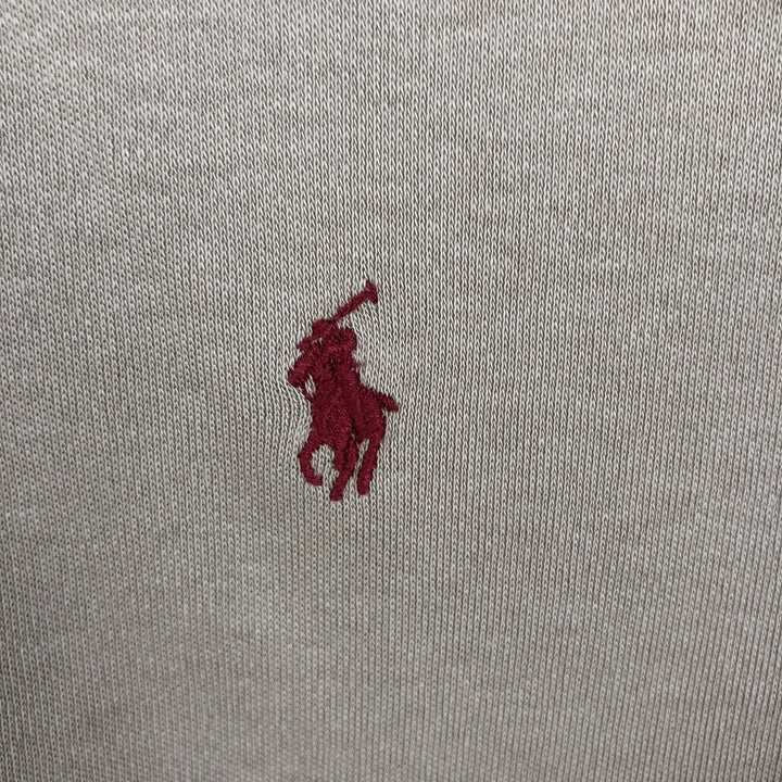 Ralph Lauren POLO by Ralph Lauren Short-Sleeve Polo Shirt, Made in USA, Men's Size S (approx.) cotton beige type brown Vintage Second Hand