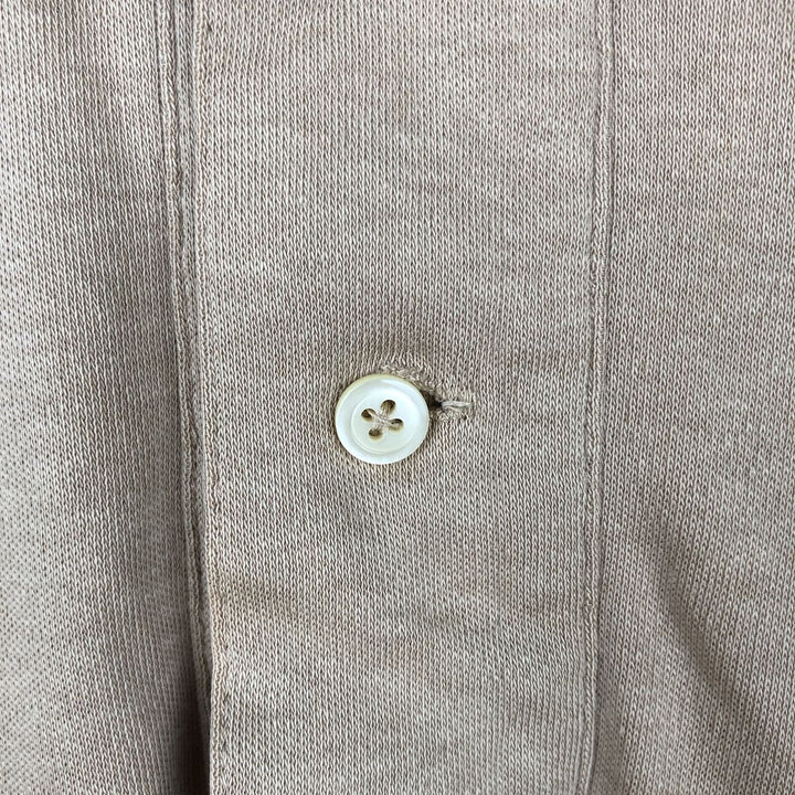 Ralph Lauren POLO by Ralph Lauren Short-Sleeve Polo Shirt, Made in USA, Men's Size S (approx.) cotton beige type brown Vintage Second Hand