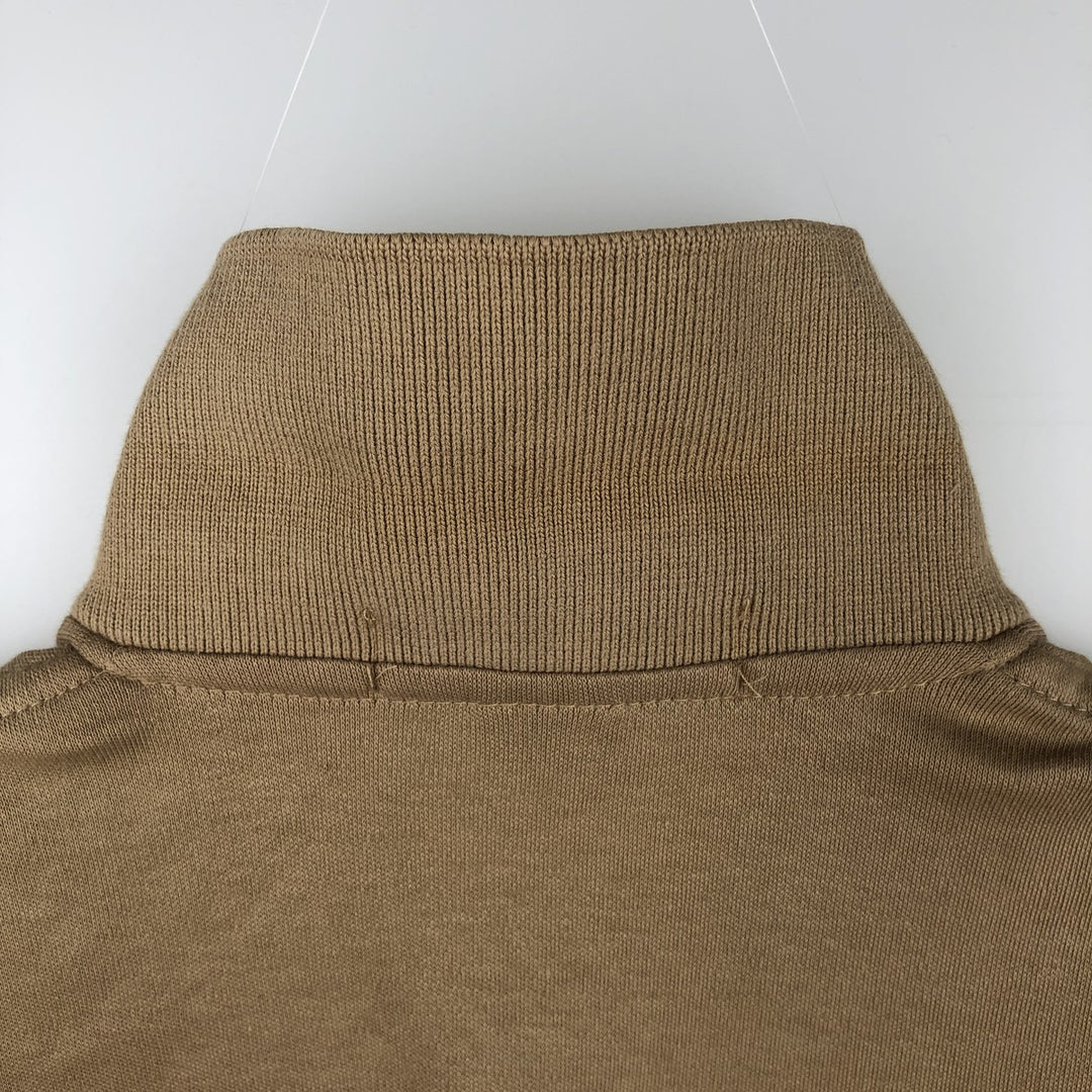 Ralph Lauren POLO by Ralph Lauren Short-Sleeve Polo Shirt, Made in USA, Men's Size S (approx.) cotton beige type brown Vintage Second Hand