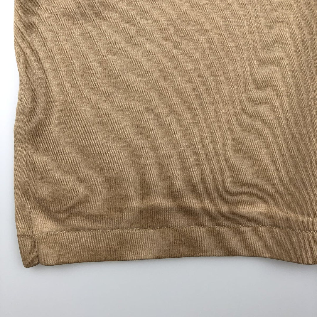 Ralph Lauren POLO by Ralph Lauren Short-Sleeve Polo Shirt, Made in USA, Men's Size S (approx.) cotton beige type brown Vintage Second Hand