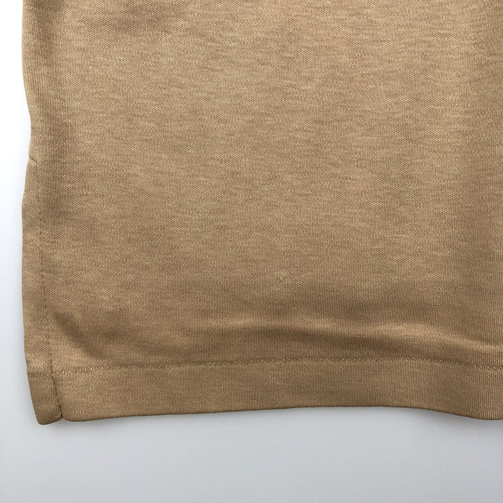 Ralph Lauren POLO by Ralph Lauren Short-Sleeve Polo Shirt, Made in USA, Men's Size S (approx.) cotton beige type brown Vintage Second Hand