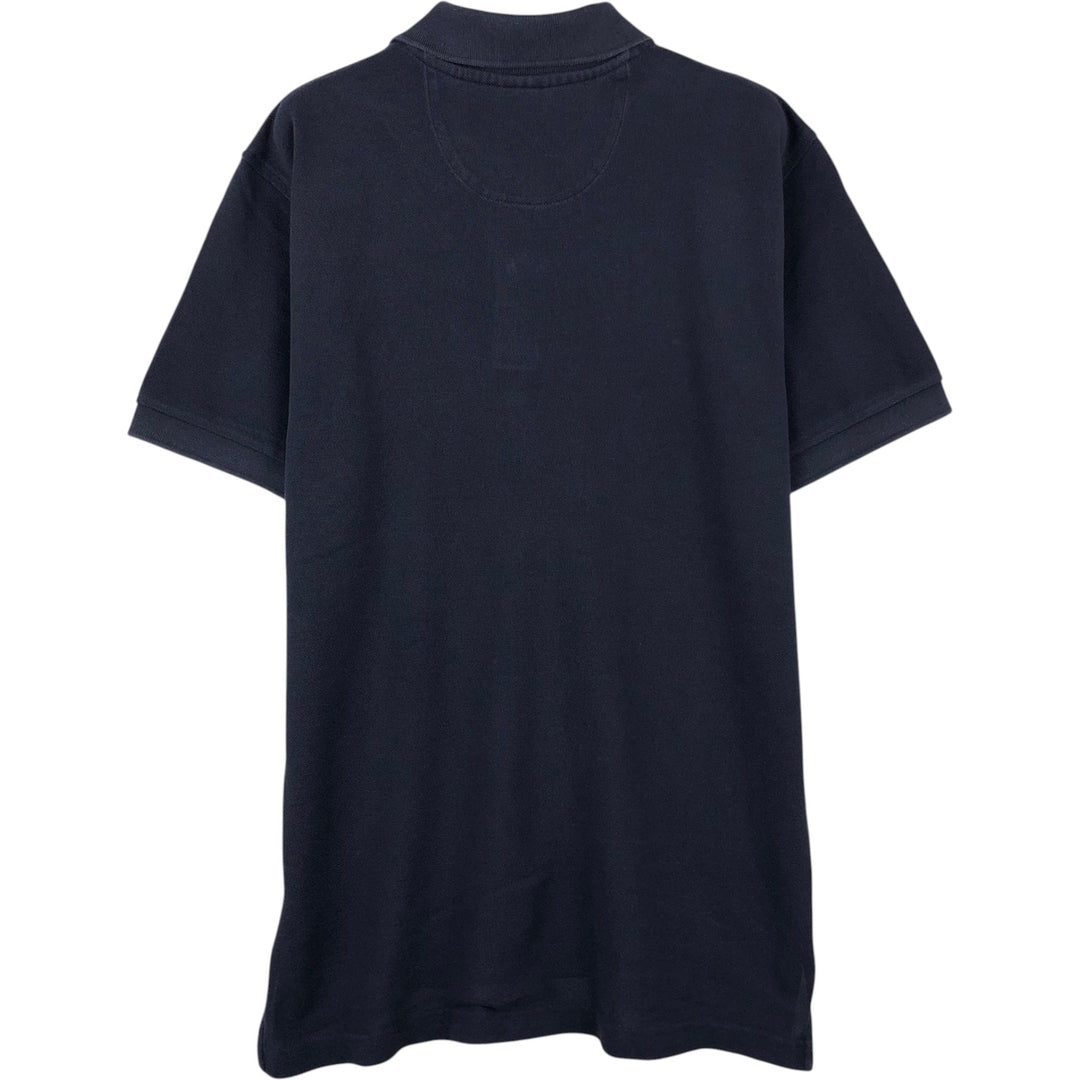 Brooks Brothers Est.1818 Slim Fit Short-Sleeve Polo Shirt (Men's Size M) cotton navy blue type Vintage Second Hand