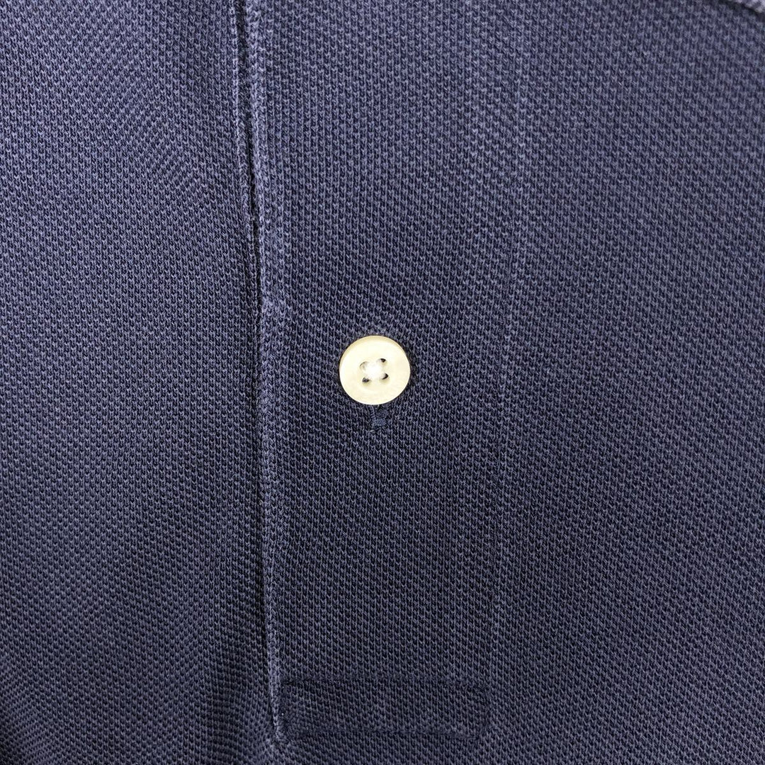 Brooks Brothers Est.1818 Slim Fit Short-Sleeve Polo Shirt (Men's Size M) cotton navy blue type Vintage Second Hand