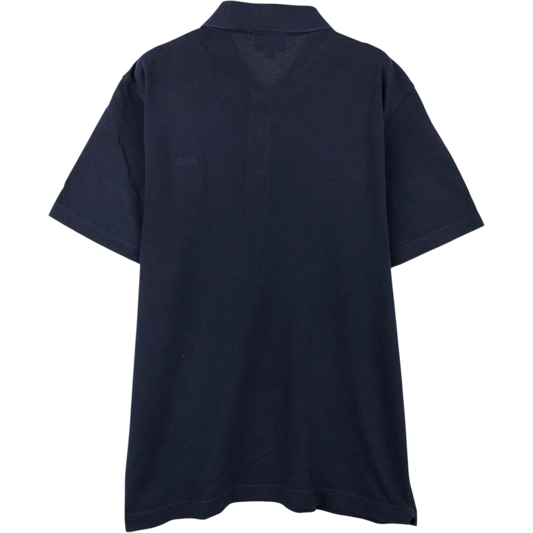 Lacoste LACOSTE SPORT short sleeve polo shirt, men's size L cotton navy blue type Vintage Second Hand
