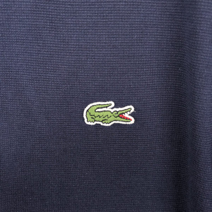 Lacoste LACOSTE SPORT short sleeve polo shirt, men's size L cotton navy blue type Vintage Second Hand