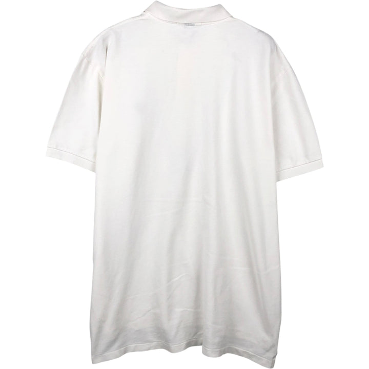 Ralph Lauren POLO by Ralph Lauren short sleeve polo shirt, men's XL size cotton white type Vintage Second Hand