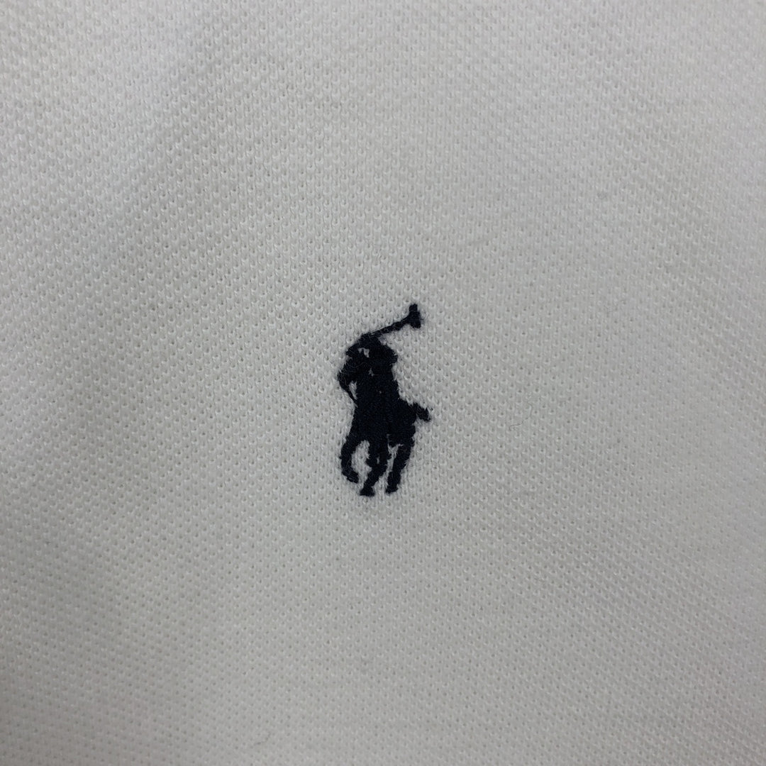 Ralph Lauren POLO by Ralph Lauren short sleeve polo shirt, men's XL size cotton white type Vintage Second Hand