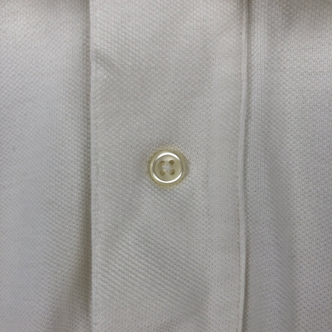 Ralph Lauren POLO by Ralph Lauren short sleeve polo shirt, men's XL size cotton white type Vintage Second Hand
