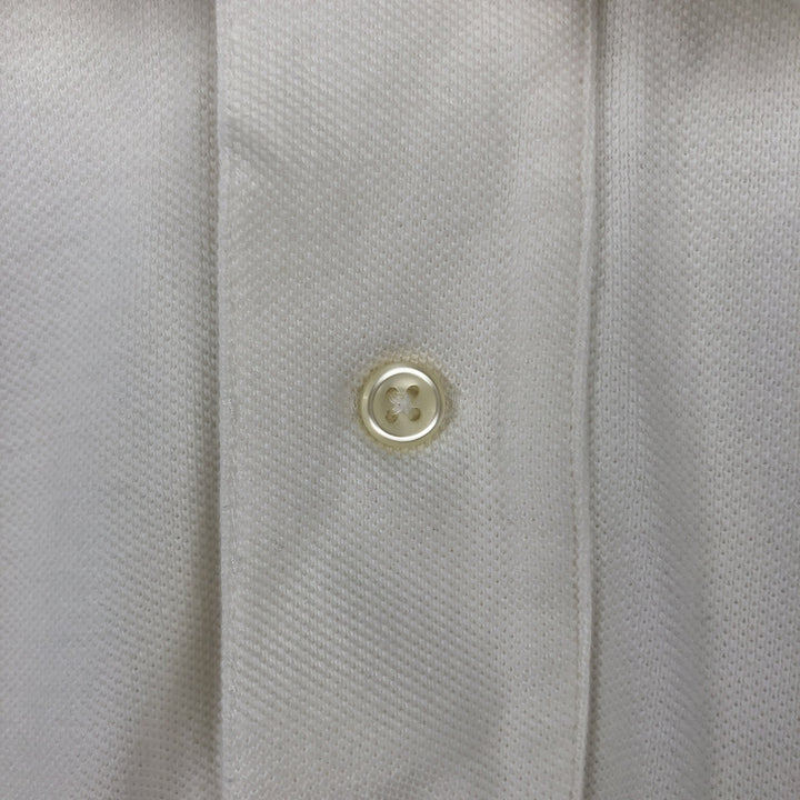 Ralph Lauren POLO by Ralph Lauren short sleeve polo shirt, men's XL size cotton white type Vintage Second Hand