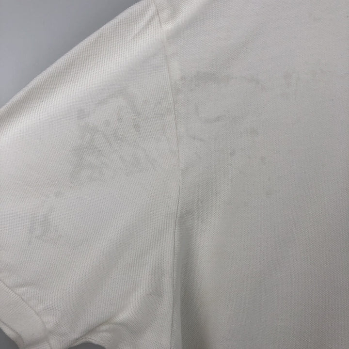 Ralph Lauren POLO by Ralph Lauren short sleeve polo shirt, men's XL size cotton white type Vintage Second Hand