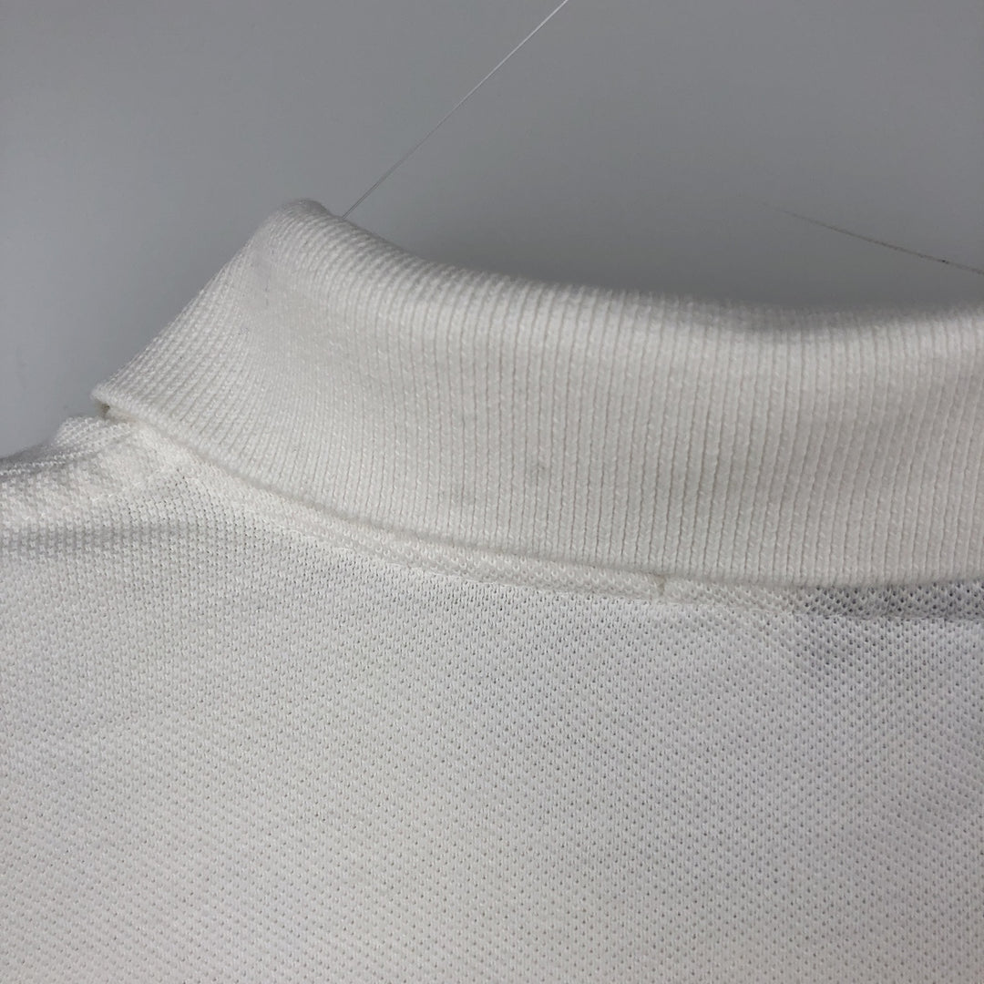 Ralph Lauren POLO by Ralph Lauren short sleeve polo shirt, men's XL size cotton white type Vintage Second Hand