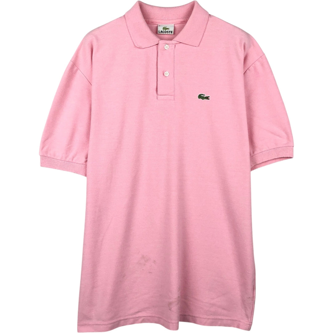 Lacoste LACOSTE Short Sleeve Polo Shirt Size 5 Men's L cotton pink type Vintage Second Hand