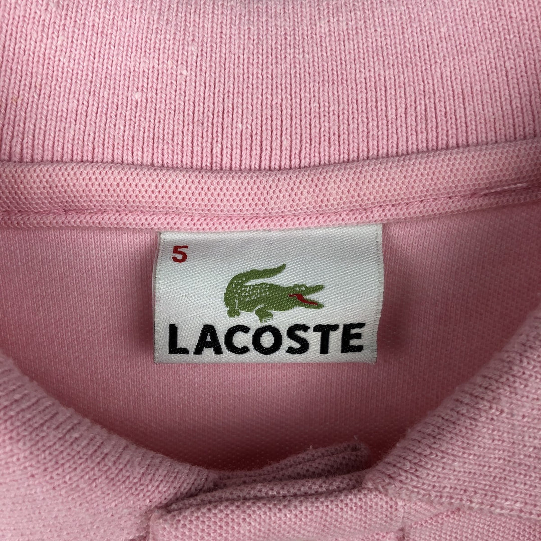 Lacoste LACOSTE Short Sleeve Polo Shirt Size 5 Men's L cotton pink type Vintage Second Hand