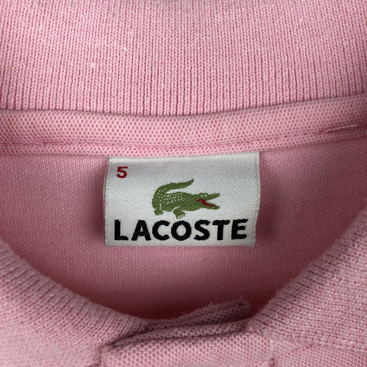 Lacoste LACOSTE Short Sleeve Polo Shirt Size 5 Men's L cotton pink type Vintage Second Hand