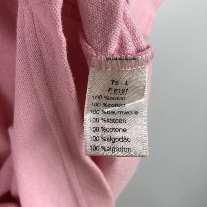 Lacoste LACOSTE Short Sleeve Polo Shirt Size 5 Men's L cotton pink type Vintage Second Hand