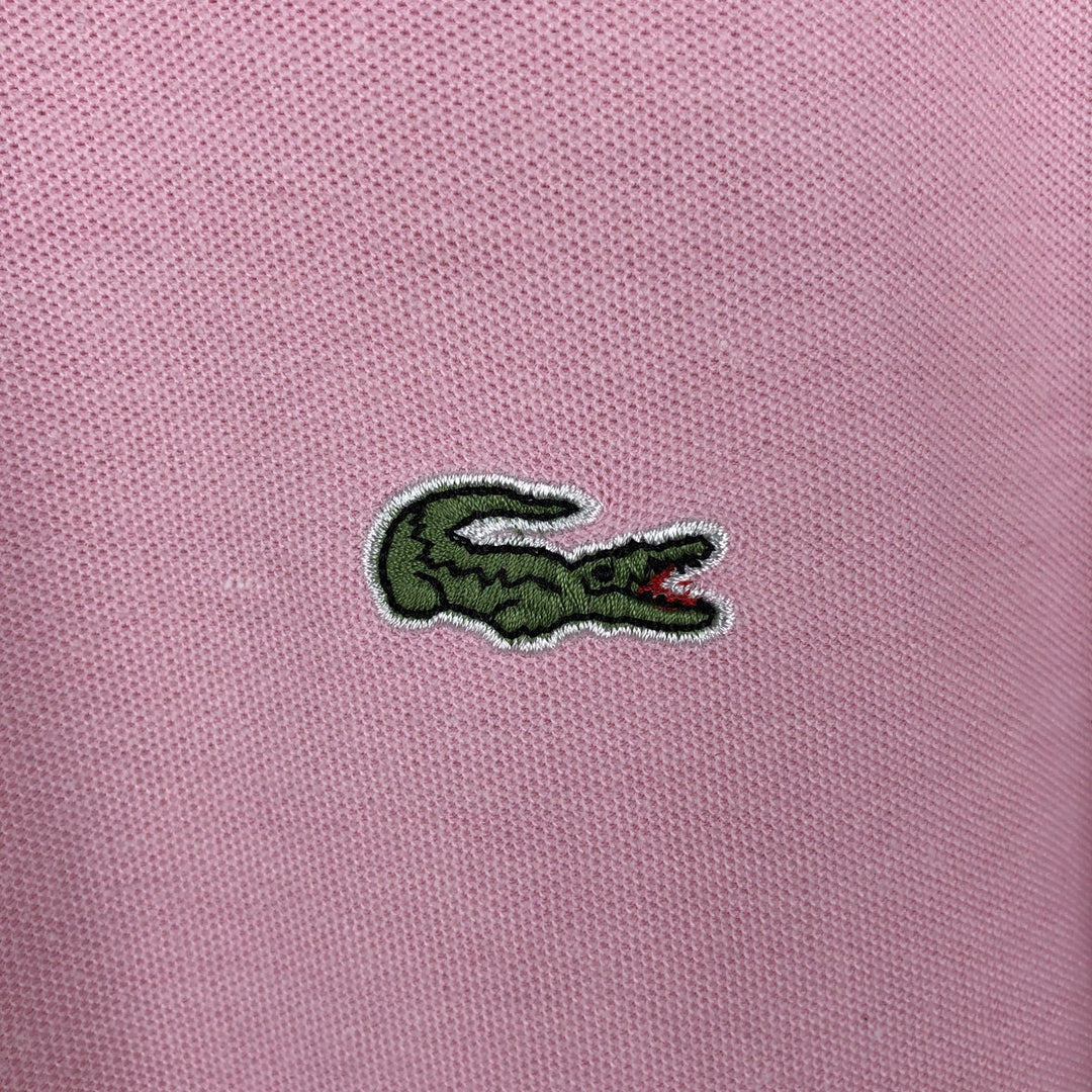 Lacoste LACOSTE Short Sleeve Polo Shirt Size 5 Men's L cotton pink type Vintage Second Hand