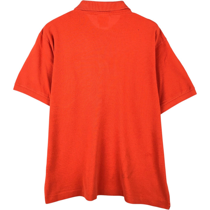 Lacoste LACOSTE French design short sleeve polo shirt size 5, men's L size cotton orange type Vintage Second Hand