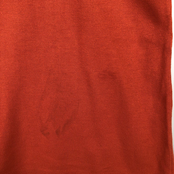 Lacoste LACOSTE French design short sleeve polo shirt size 5, men's L size cotton orange type Vintage Second Hand