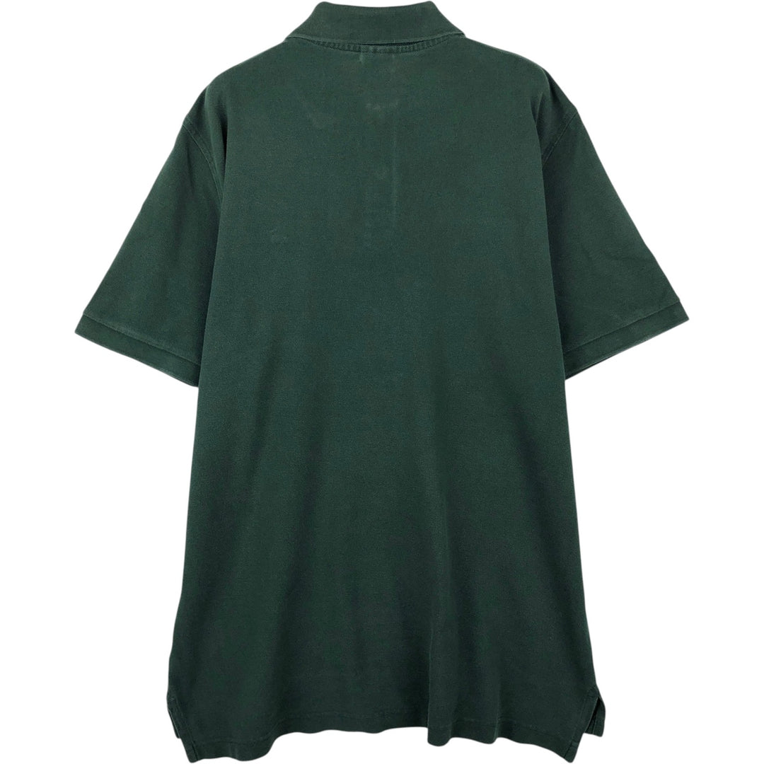Brooks Brothers 1818 Short-Sleeve Polo Shirt, Men's Size L (approx.) cotton Green type dark green Vintage Second Hand