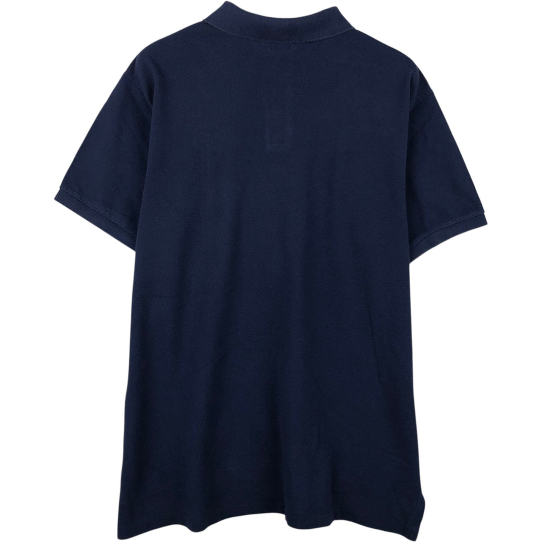 Ralph Lauren POLO RALPH LAUREN CUSTOM FIT short sleeve polo shirt men's XL equivalent cotton navy blue type Vintage Second Hand