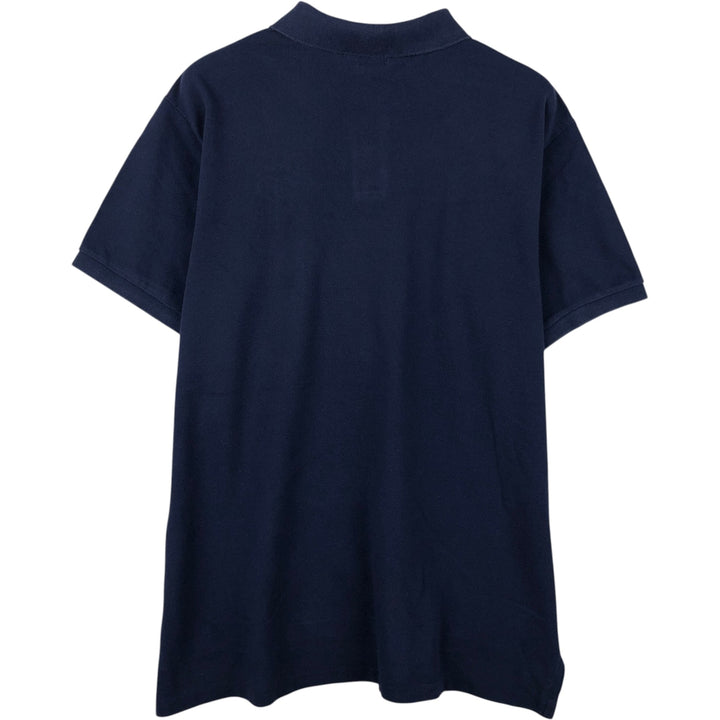 Ralph Lauren POLO RALPH LAUREN CUSTOM FIT short sleeve polo shirt men's XL equivalent cotton navy blue type Vintage Second Hand
