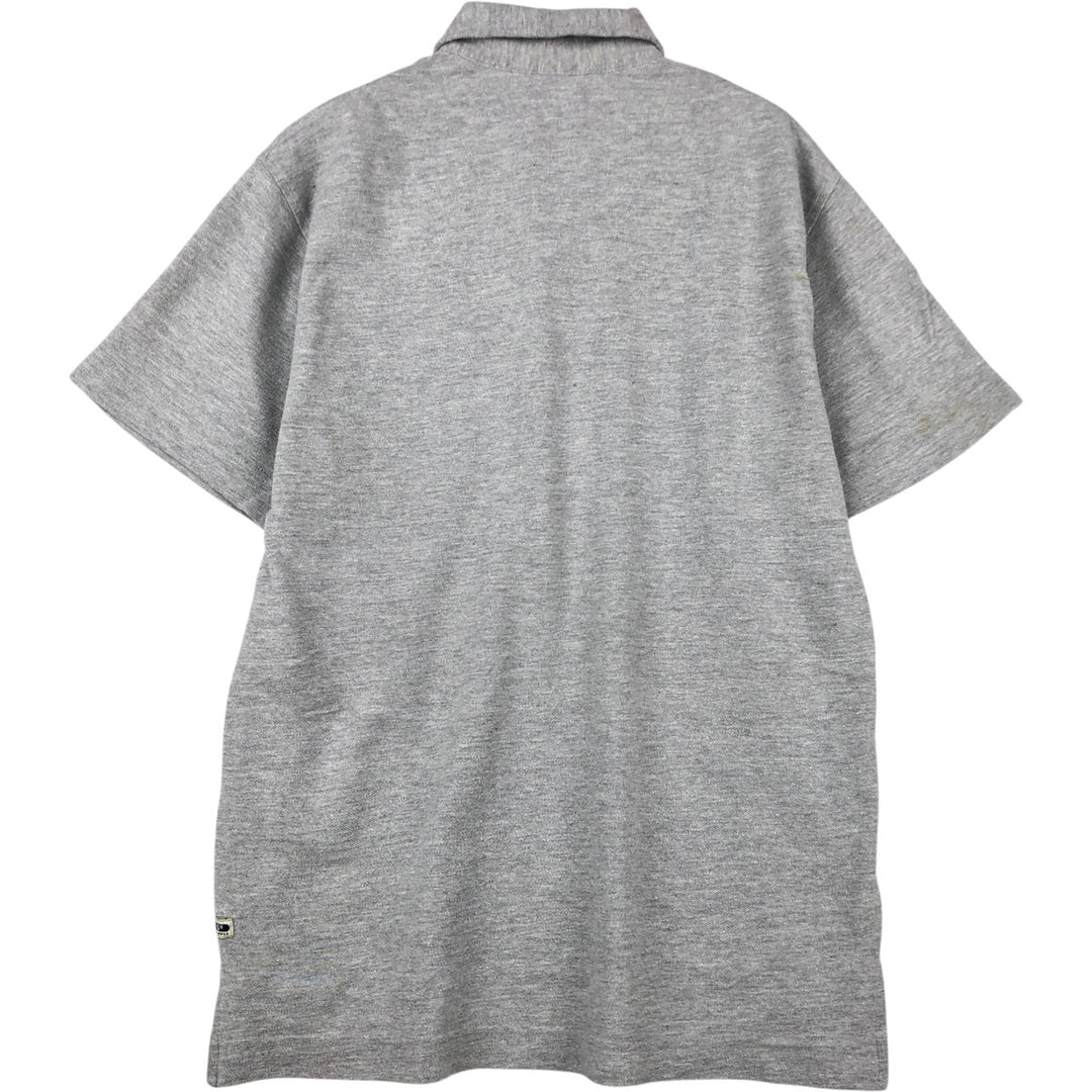 90s-00'S Levi's short-sleeved polo shirt, men's size M equivalent, vintage. cotton gray type Vintage Second Hand