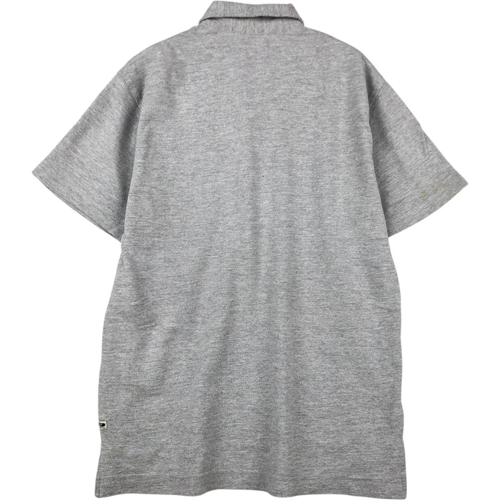 90s-00'S Levi's short-sleeved polo shirt, men's size M equivalent, vintage. cotton gray type Vintage Second Hand