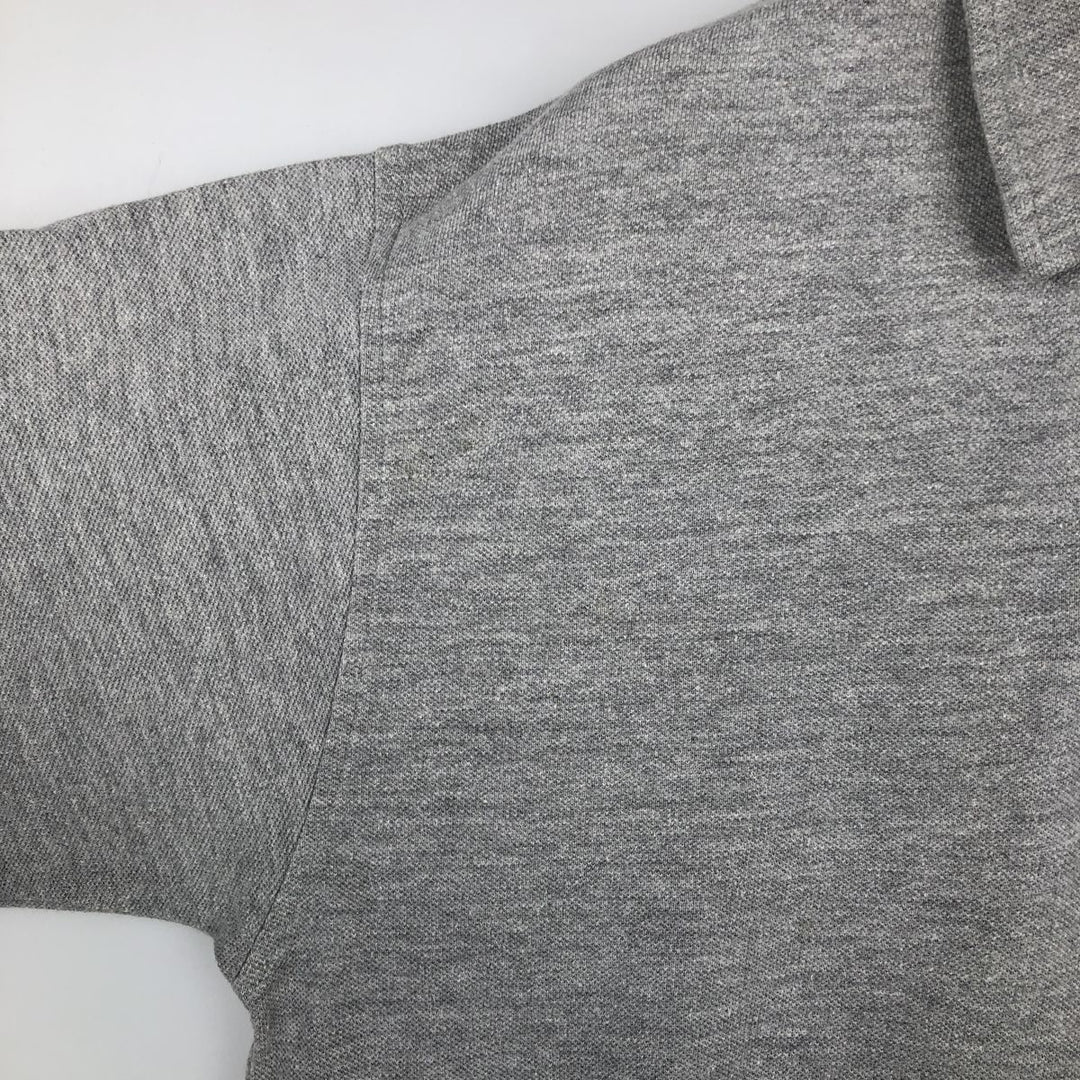 90s-00'S Levi's short-sleeved polo shirt, men's size M equivalent, vintage. cotton gray type Vintage Second Hand