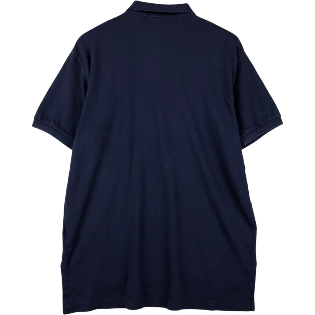 Ralph Lauren POLO by Ralph Lauren short sleeve polo shirt, men's size L cotton navy blue type Vintage Second Hand