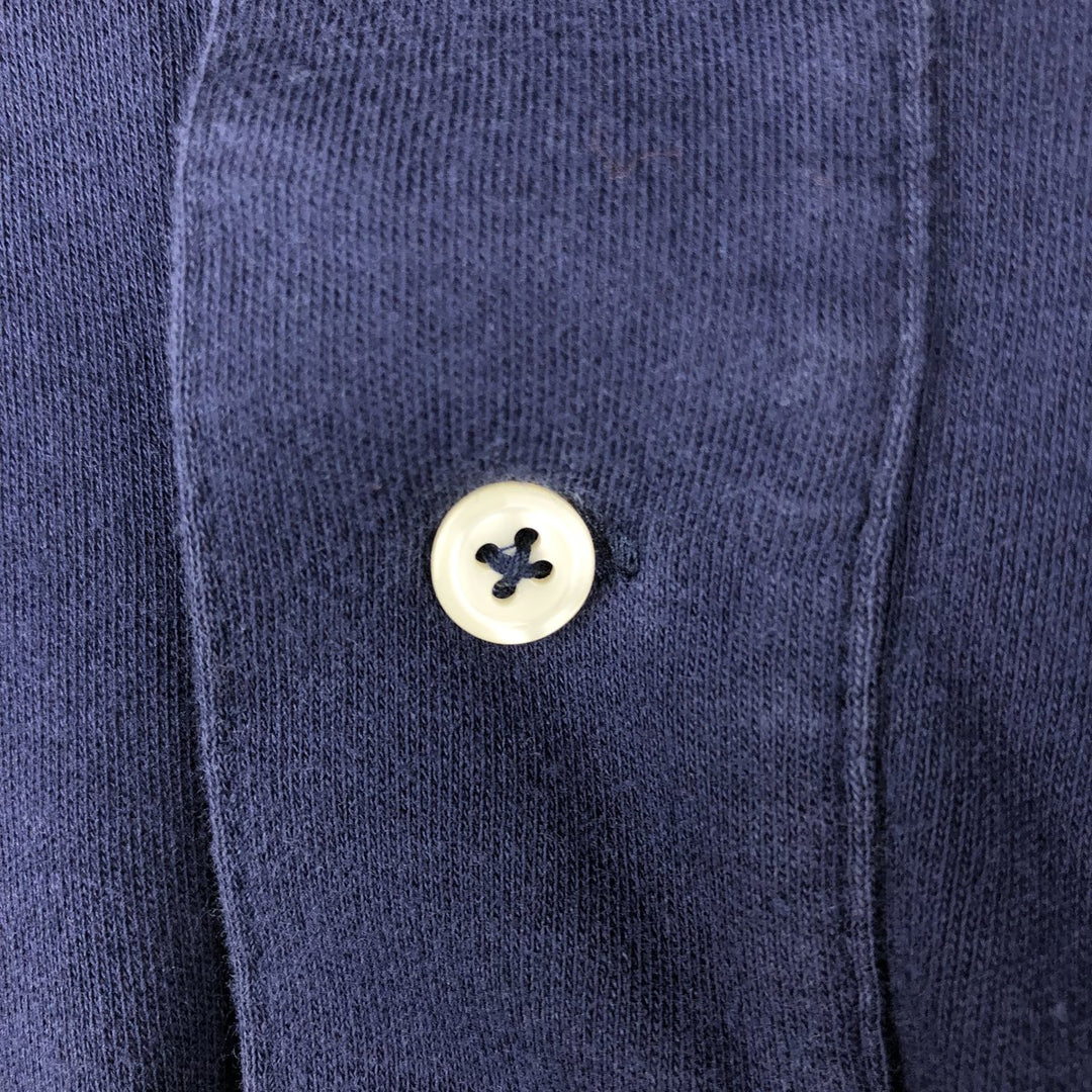 Ralph Lauren POLO by Ralph Lauren short sleeve polo shirt, men's size L cotton navy blue type Vintage Second Hand