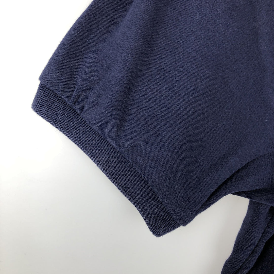 Ralph Lauren POLO by Ralph Lauren short sleeve polo shirt, men's size L cotton navy blue type Vintage Second Hand